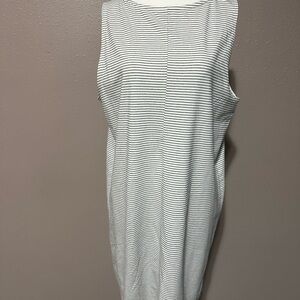 a new day Black and White Striped Midi Dress